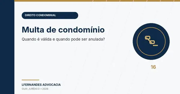 Capa do artigo sobre multa condominial e sua validade